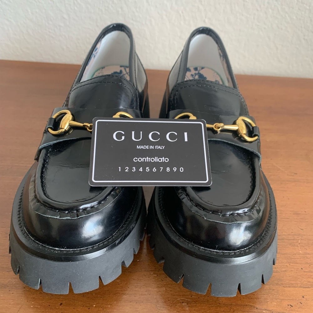 Women's leather lug sole loafer - Picture 7 of 14
